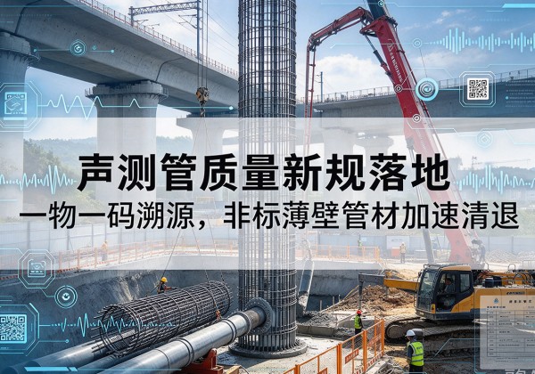 张店声测管质量新规落地，一物一码溯源，非标薄壁管材加速清退